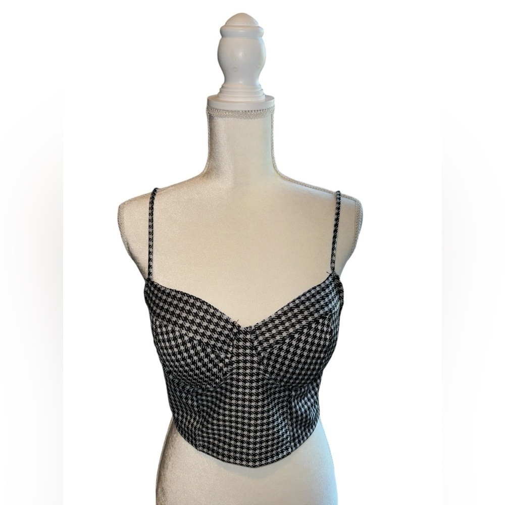 Iris Houndstooth Pattern Bustier #64 - Picture 1 of 3